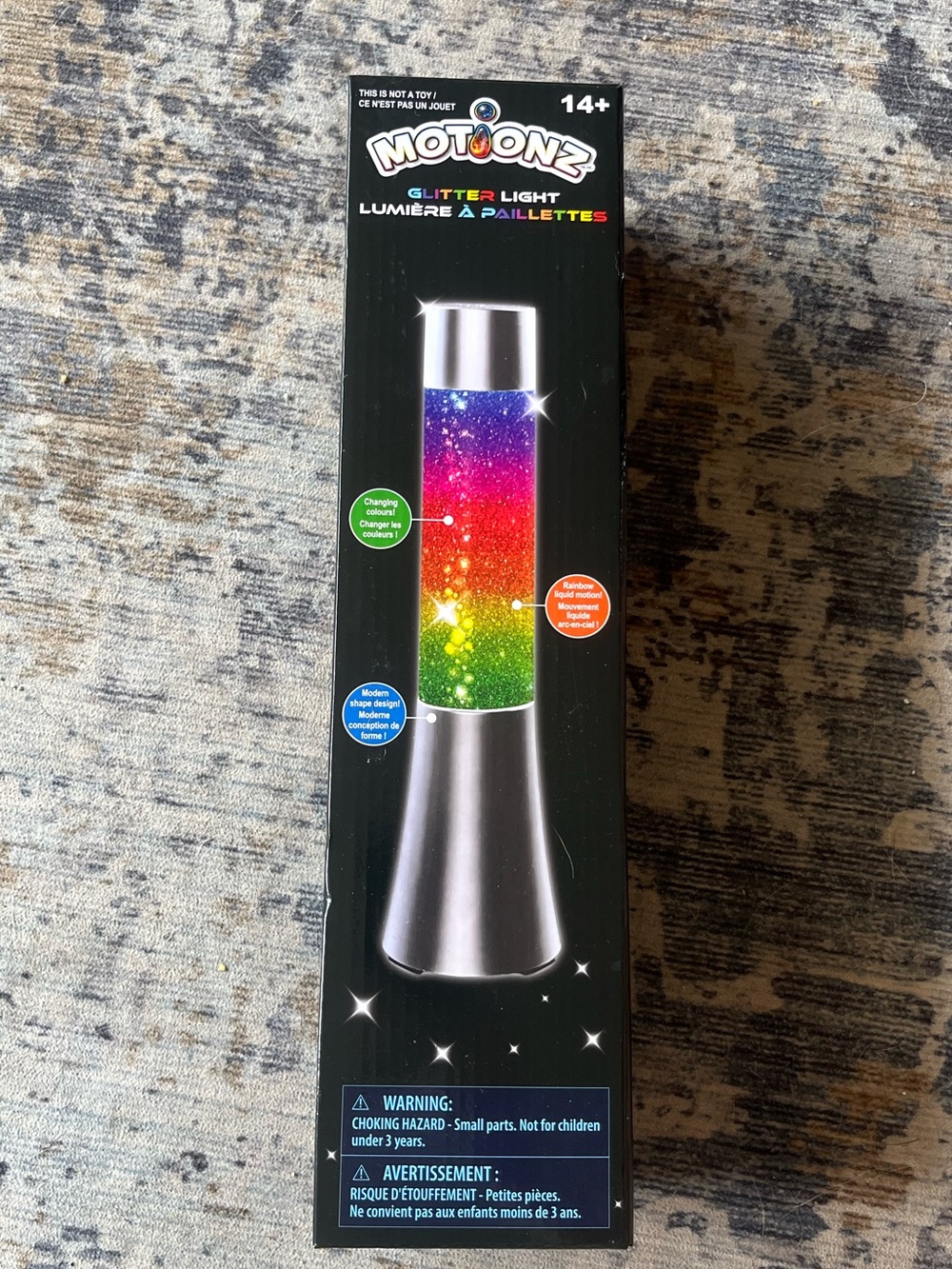 Glitter light- NWT never used, great for kids room or an office